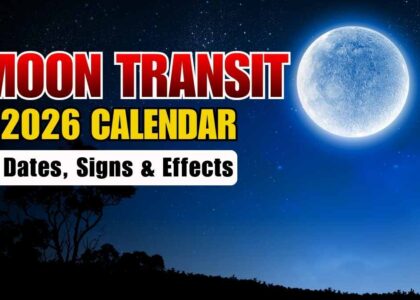 Moon Transit 2026 Calendar